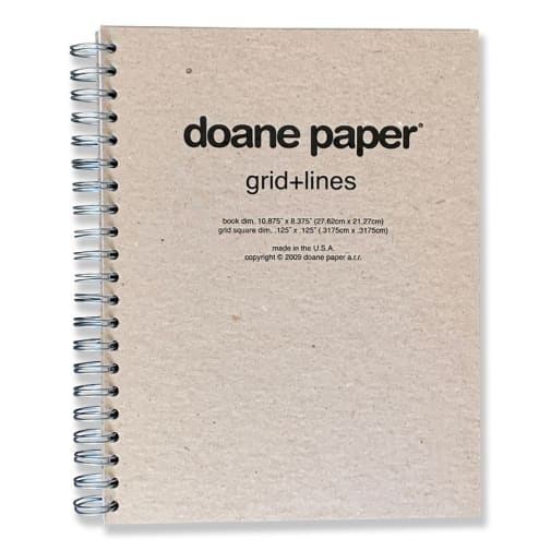 Doane Paper Large Idea Journal - Grid + Lines (10.75"x8.25")