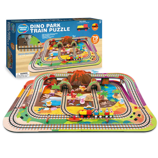 Playful Minds Dino Park Train Puzzle (79 pieces)