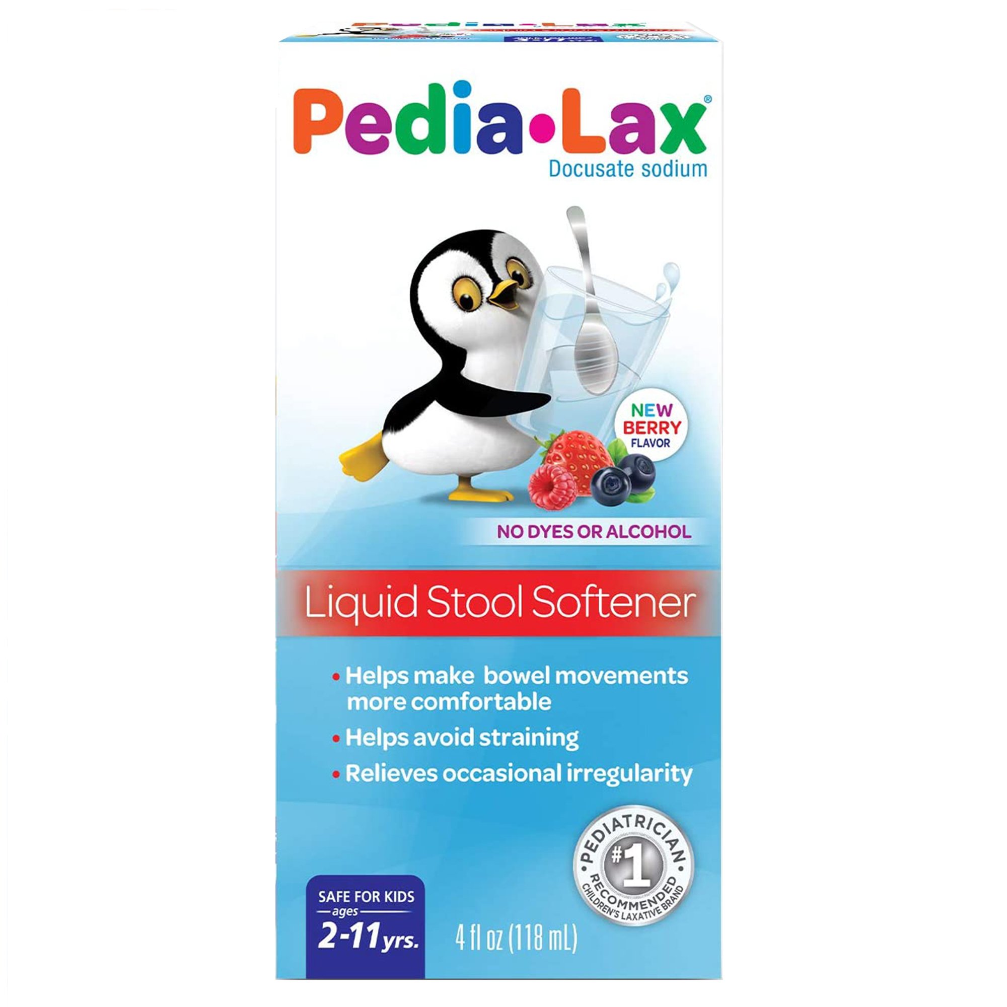 Pedia-Lax Liquid Stool Softener Berry Flavor MK 738525