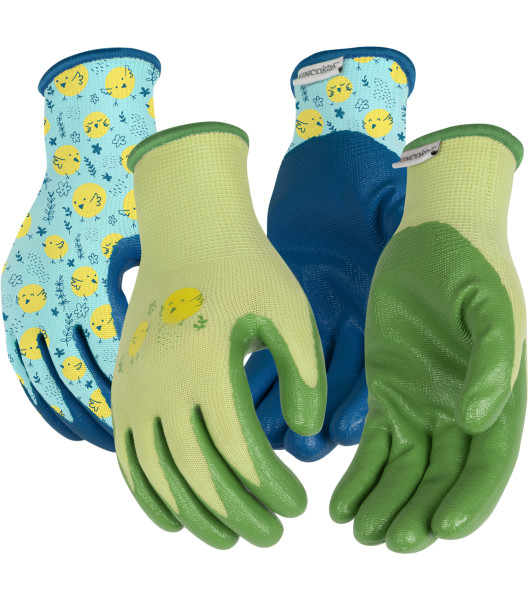 Kids' "Chick Days" Knit Shell & Nitrile Palm, Assorted, large