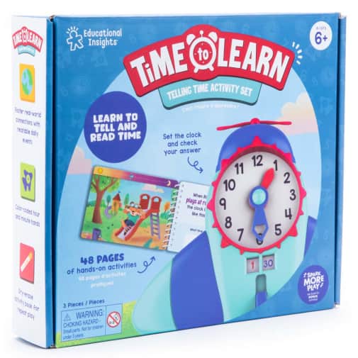 Educational Insights Time to Learn: Telling Time Activity Set