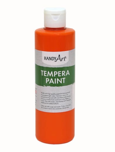 Orange Tempera Paint 8 oz.