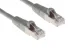 Cat6 Shielded Ethernet Patch Cable, Half-moon Boot, 0.5 ft, Gray