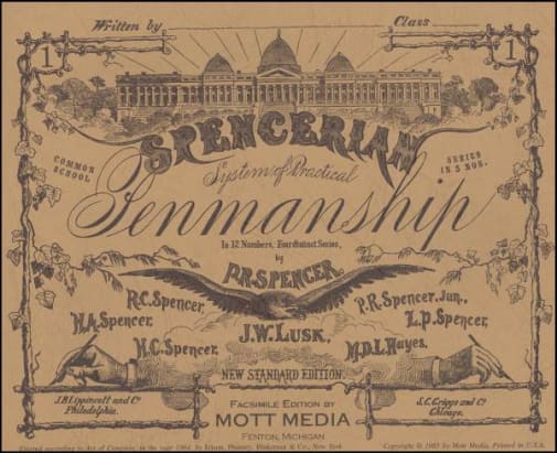 Spencerian Penmanship Copy Book 1