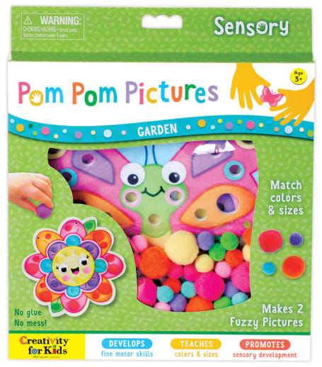 Sensory Pom Pom Pictures - Garden