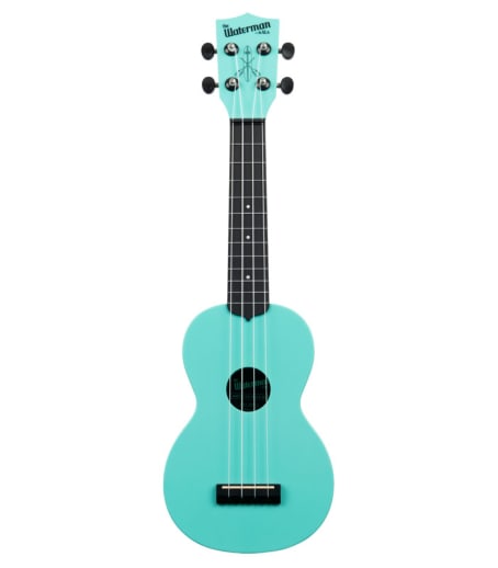 Waterman Ukulele (Soprano) - Aqua Mist Glow-in-the-Dark