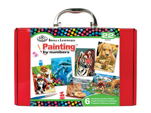 Mini Paint by Number Box Set (red)