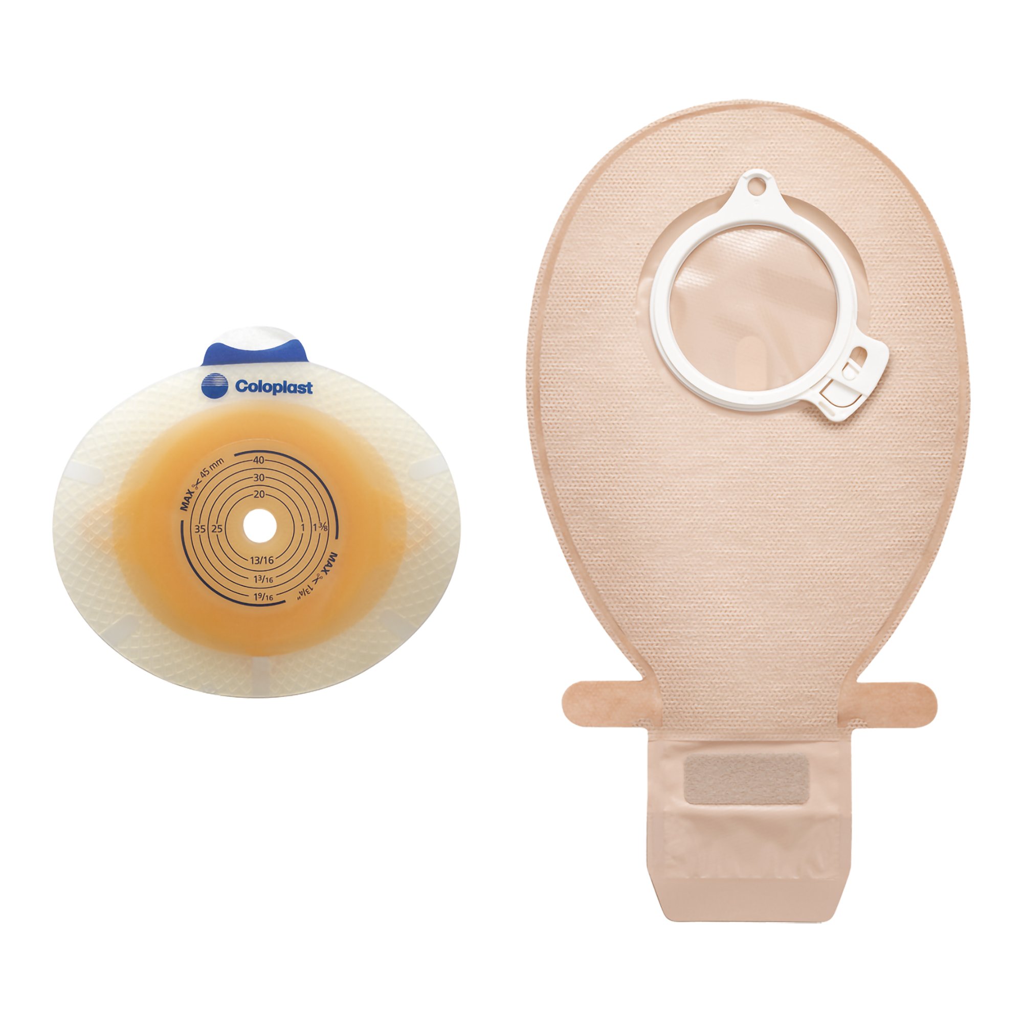SenSura Click 2-Piece Closed End Opaque Ostomy Pouch, Green Match MK 678544