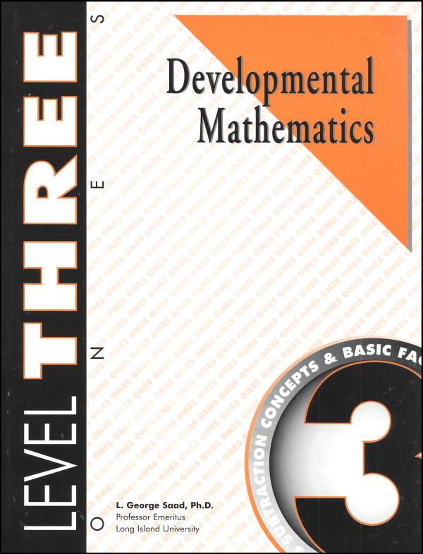 Developmental Mathematics Student Workbook, Level 3. Ones. Subtraction Concepts and Basic Facts