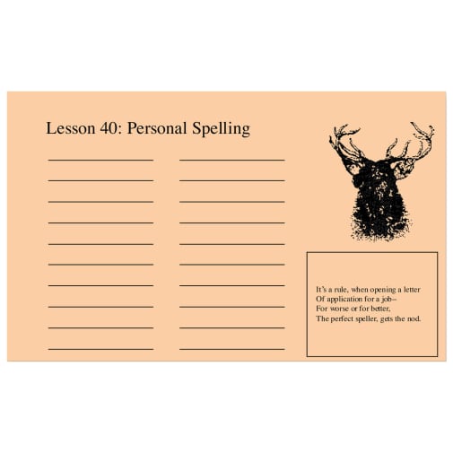 Phonics Zoo: Personal Spelling Cards