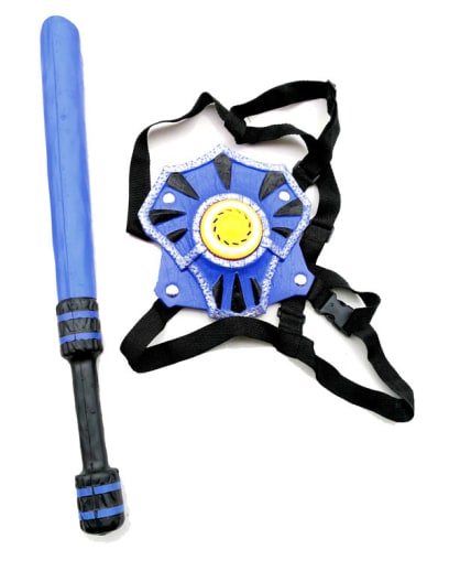 WhomBatz Ninja Tag Scorekeeping Breastplate & Bolt Pack - Blue