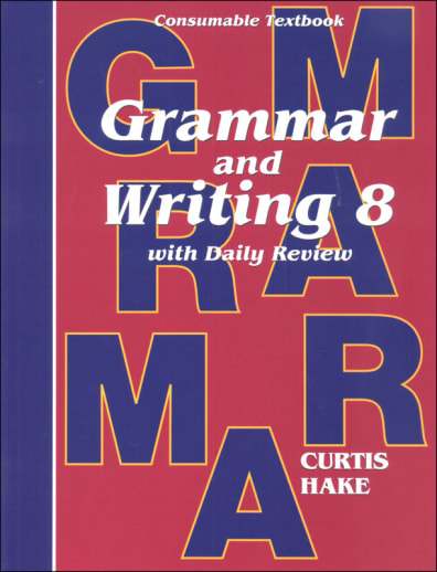 Grammar and Writing 8 Student Softcover Consumable Textbook