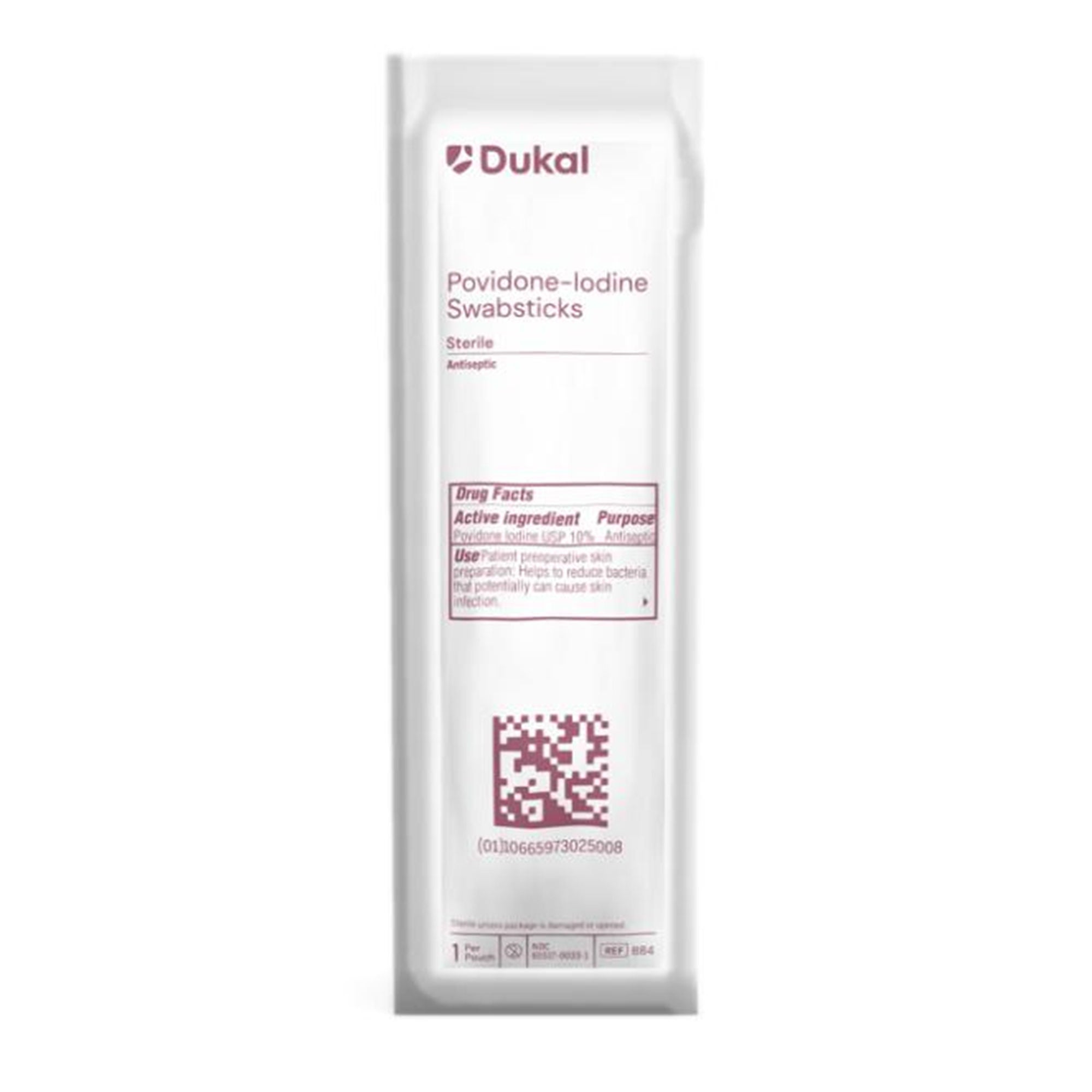 Dukal Povidone-Iodine Impregnated Swabstick, 4 Inch MK 1147589