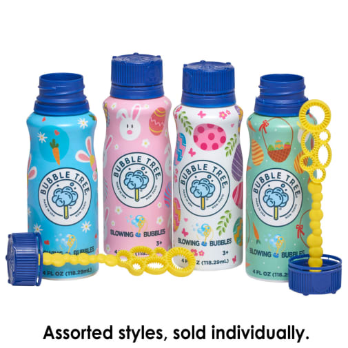 Bubble Tree Easter Bubbles Aluminum Bottle with Bubbles & Wand 4 oz.