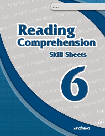 Abeka Reading Comprehension 6 Skill Sheets