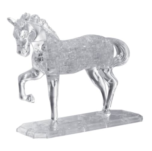 Deluxe 3D Crystal Puzzle - Horse (White)