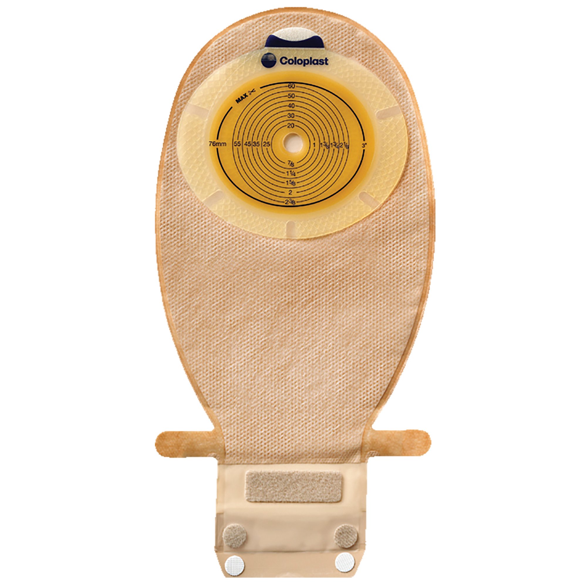 SenSura Flat 1-Piece Transparent Colostomy Pouch, 10  76mm stomas MK 654056