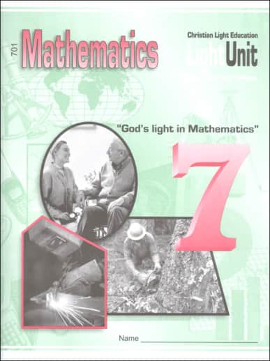 Christian Light Math LightUnit 701 Sunrise Edition