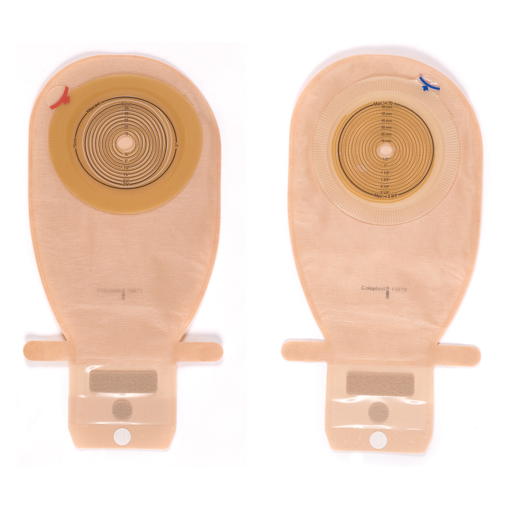 Assura Flat One-Piece Opaque Colostomy Pouch, Cut to fit Stomas 10  76mm MK 557041