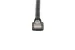Cat6A Shielded Ethernet Patch Cable, Half-moon Boot, 2 ft, Black