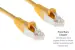 Cat5e Shielded Ethernet Patch Cable, Half-moon Boot, 3 ft, Yellow