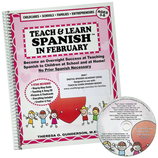 Teach & Learn Spanish in February (Book & CD)
