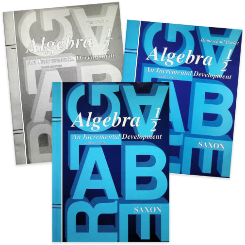 Saxon Algebra 1/2 Homeschool Kit (3rd Edition)