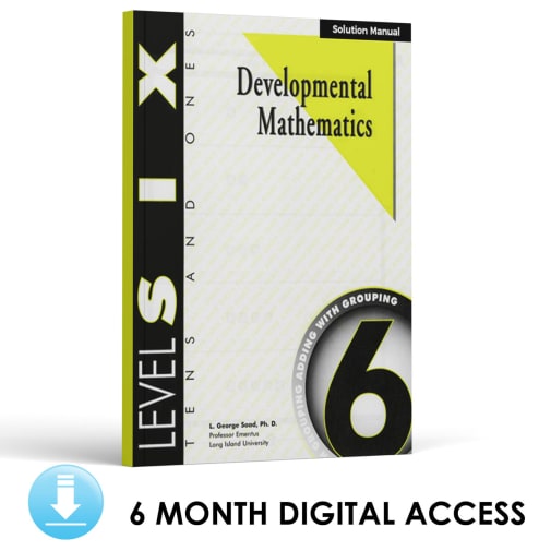 Developmental Math: Level 6 Solution Manual | Tens & Ones: Adding and Grouping (6 Month Access)