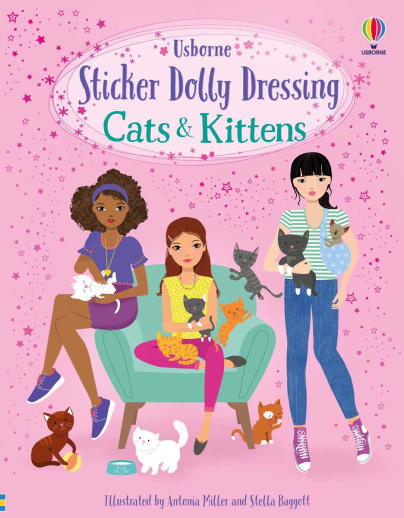Sticker Dolly Dressing - Cats and Kittens (Usborne)
