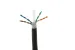 Cat6 Bulk Ethernet Cable, Unshielded, Solid, CMX, Spool, 1000 ft, 600 Mhz, Black