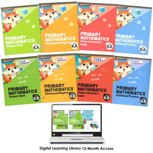 Primary Math 2022 Grade K Full Year Set & Digital Learning