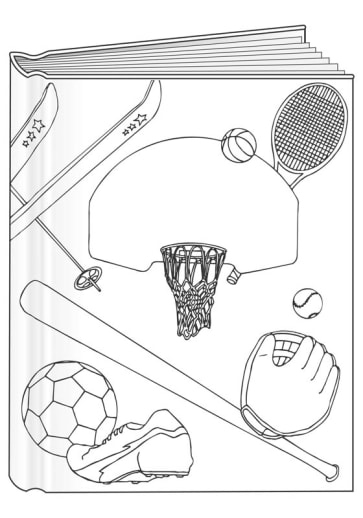 Sports Bare Book (6-3/8" x 8-1/8")