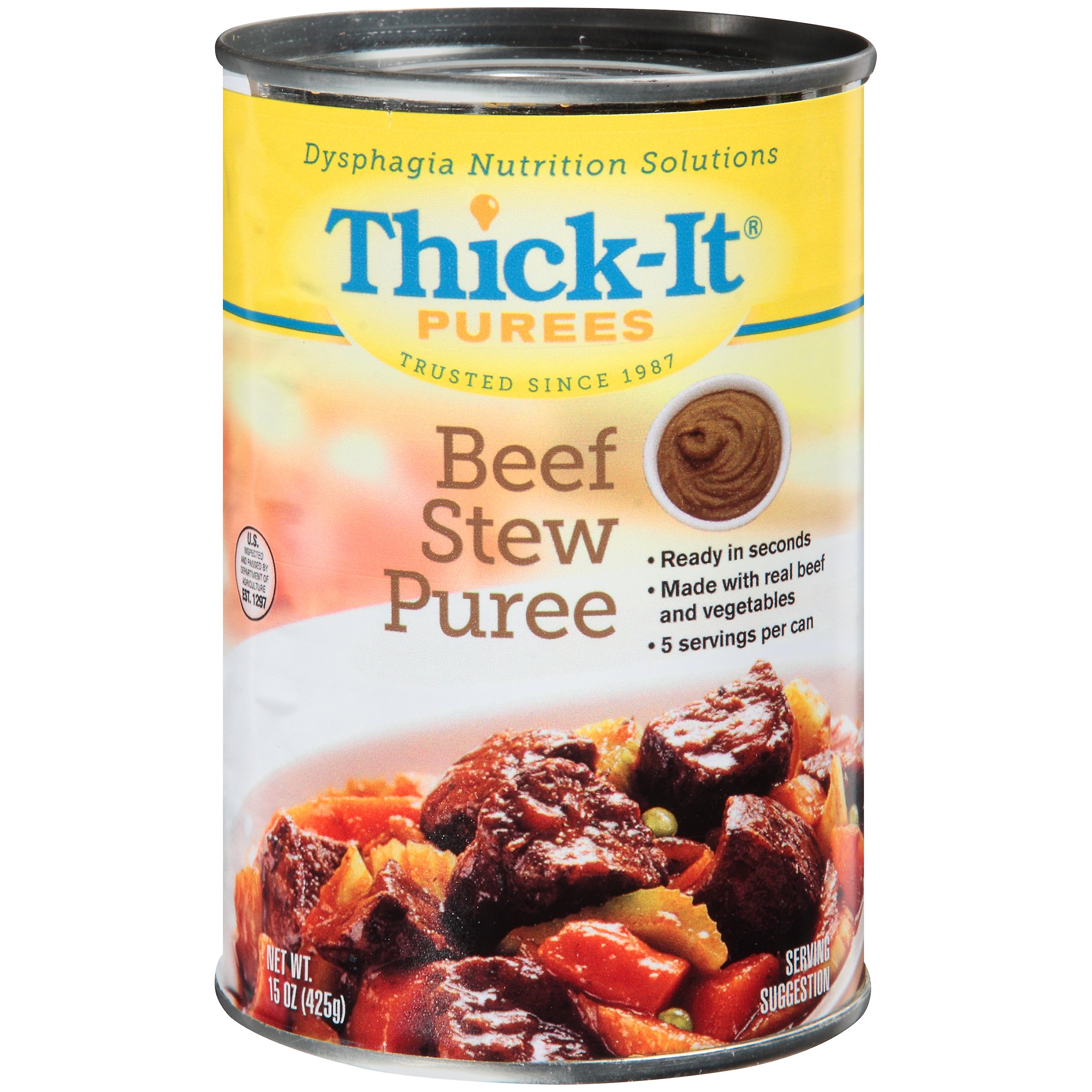 Thick-It Pure Beef Stew Thickened Food, 15-ounce Can MK 863352