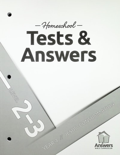 Answers Bible Curriculum Homeschool: 2-3 Tests and Answers: Year 4