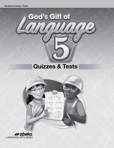 Abeka God's Gift of Language 5 Quizz and Test Book