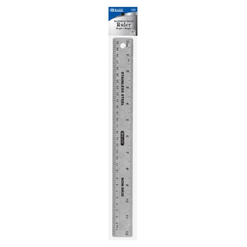 Stainless Steel Non-skid Ruler 12"(30cm)