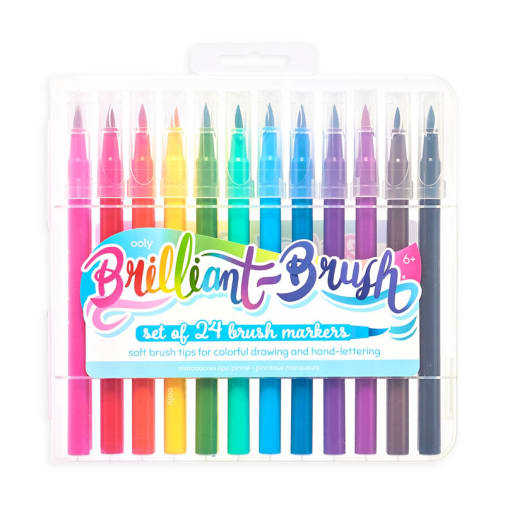 Brilliant Brush Markers - set of 24