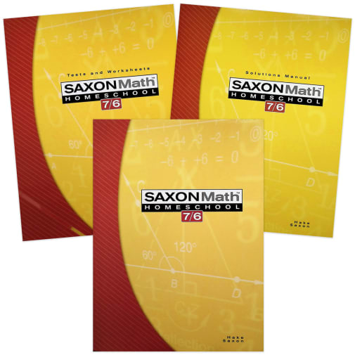 Saxon Math 7/6 Homeschool Kit (4th Edition)
