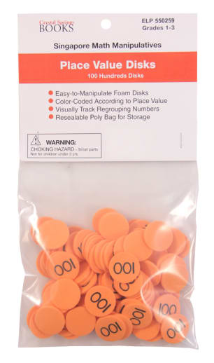 Place Value Disks 100 Hundreds Disks