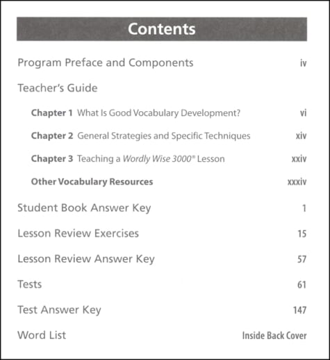 Wordly Wise 3000 3rd Edition Teacher's Resource Book 8