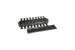Great Lakes 2RU Horizontal Double-Sided Cable Organizer w/ Cover