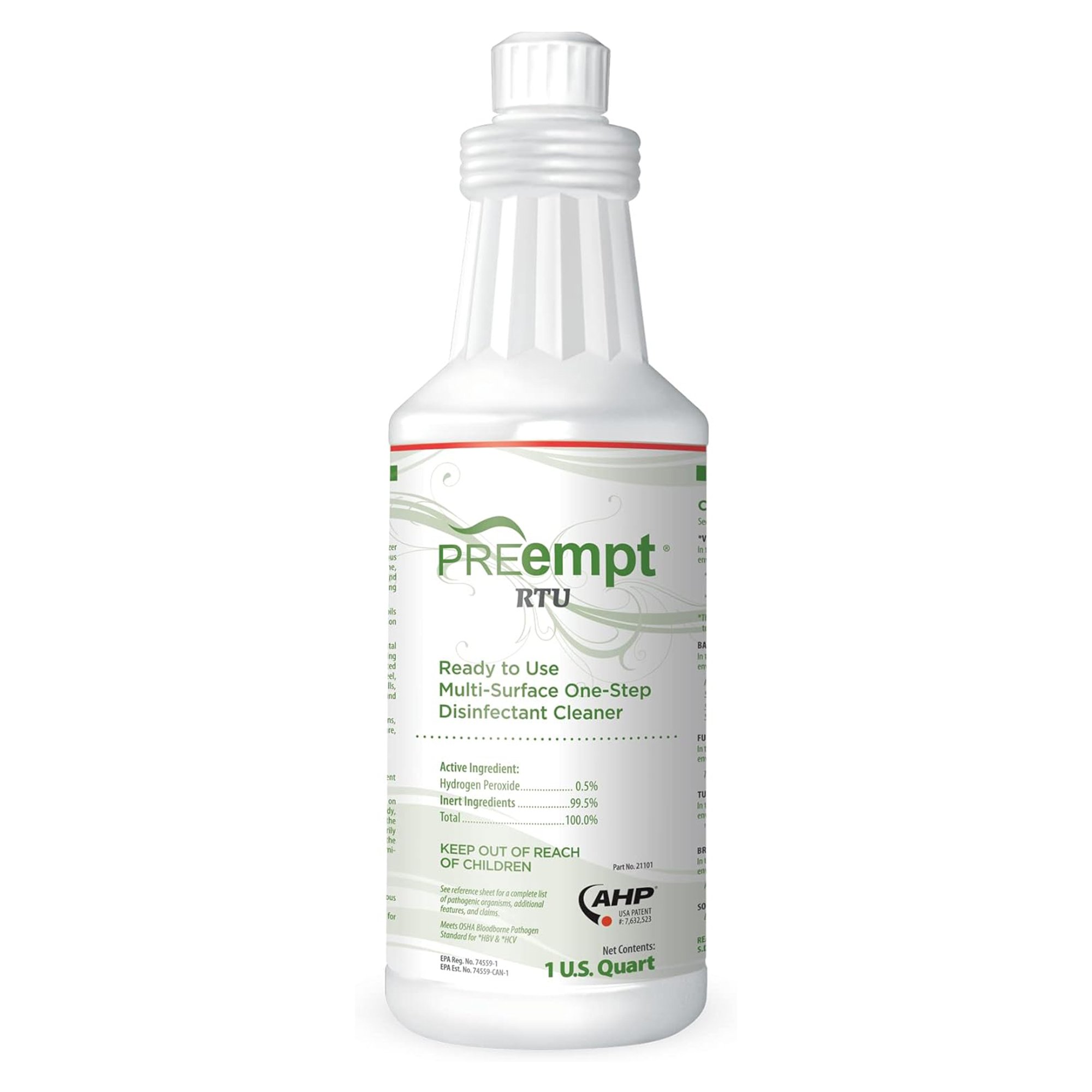 PREempt RTU Surface Disinfectant Cleaner, 1 Quart Bottle MK 1017291