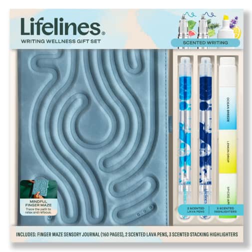 Lifelines Writing Wellness Gift Set - Blue