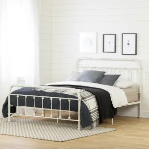 Cottage Metal Platform Bed