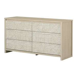 Double Dresser Soft Elm and White Munich South Shore
