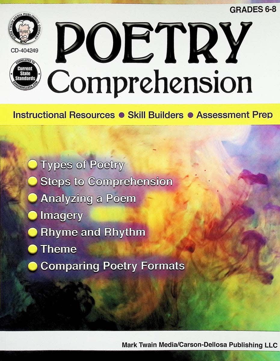 Poetry Comprehension Grades 6-8
