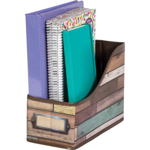 Reclaimed Wood Decorative Book Bin