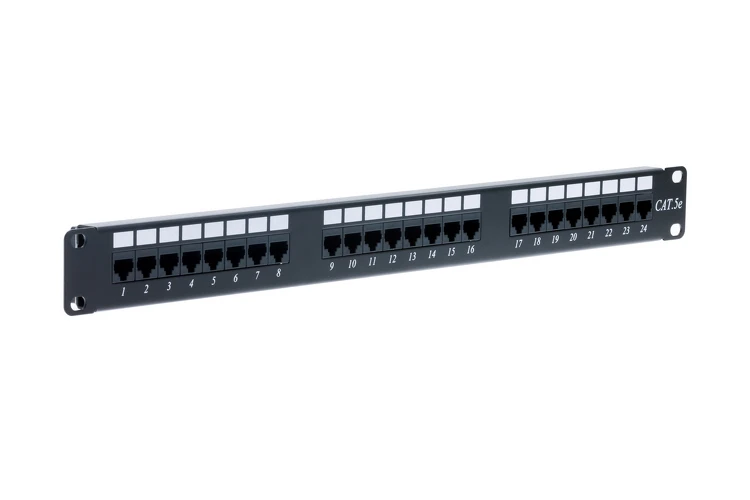 24 Port Cat5E Enhanced Rack Mount Patch Panel