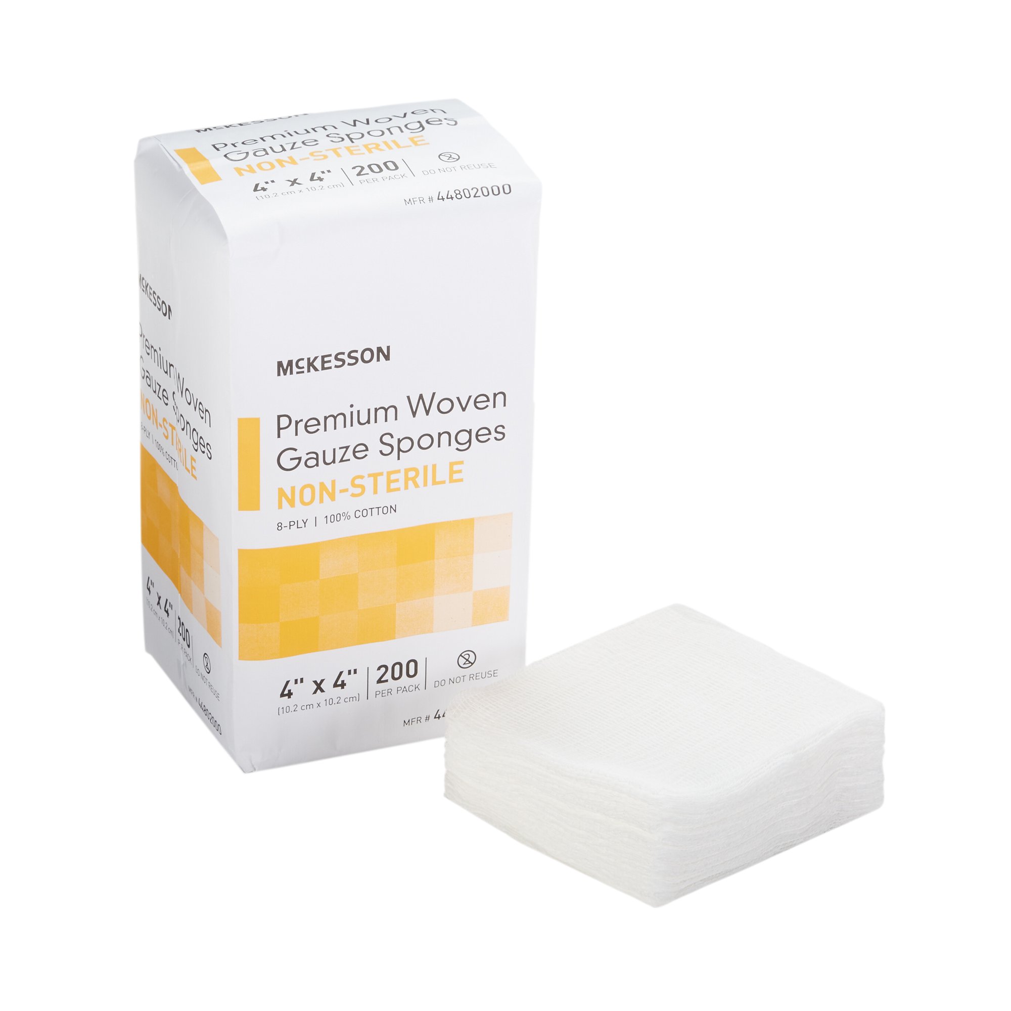 McKesson Gauze Sponge, 4 x 4 Inch, Eight Ply MK 446041
