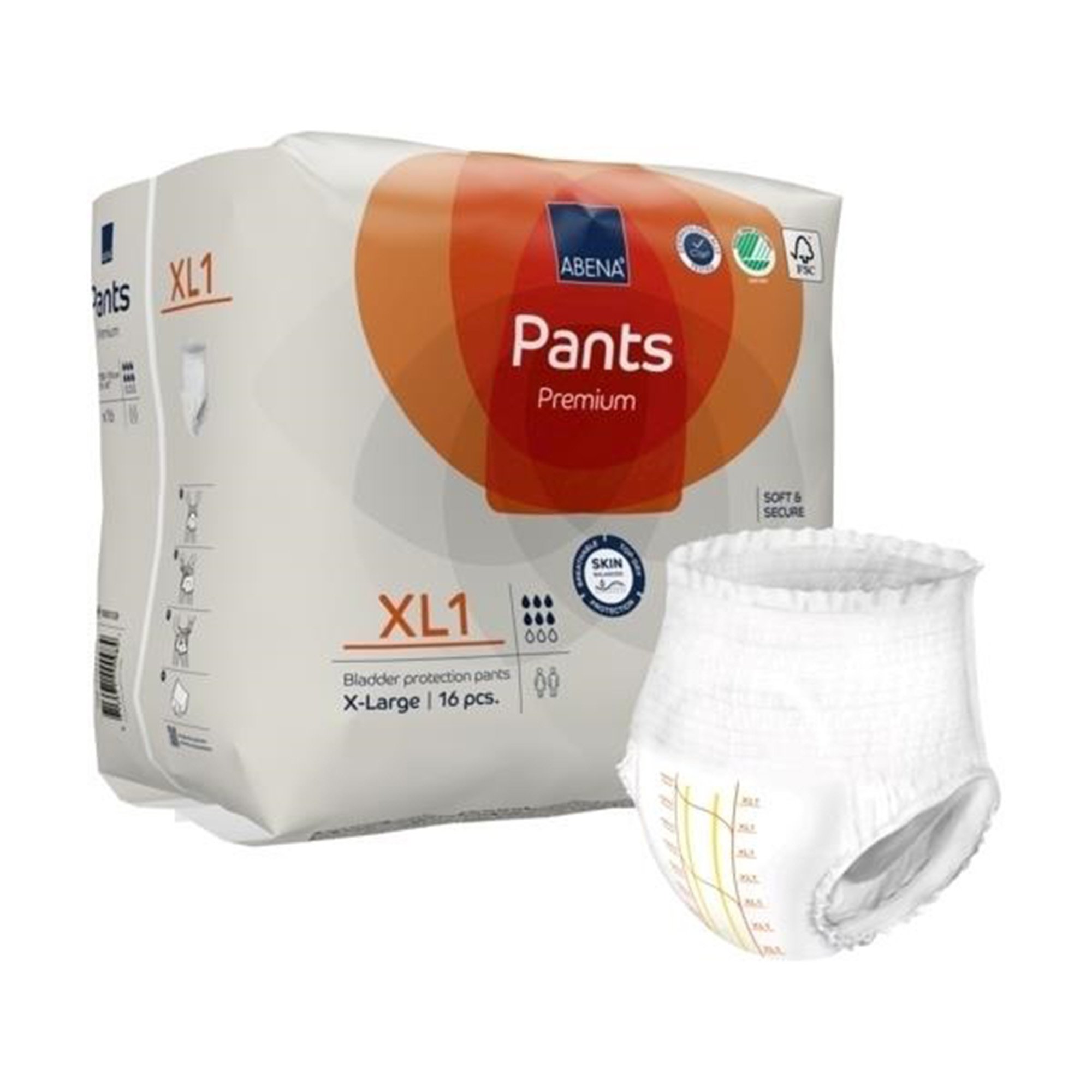 Abena Premium Pants XL1 Incontinence Brief, X-Large MK 1218236